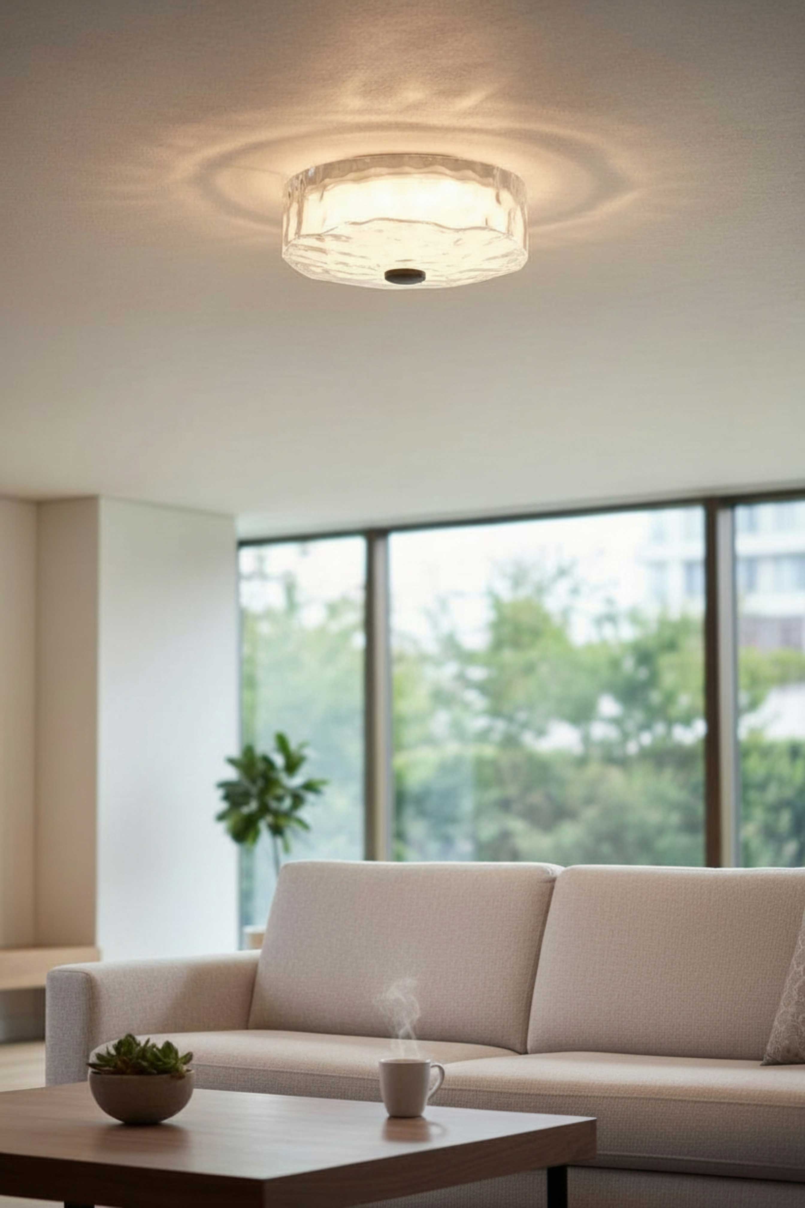Plafonnier DULCE en noir mat — DUL-1530LEDFH-MB — Luminaire Expert