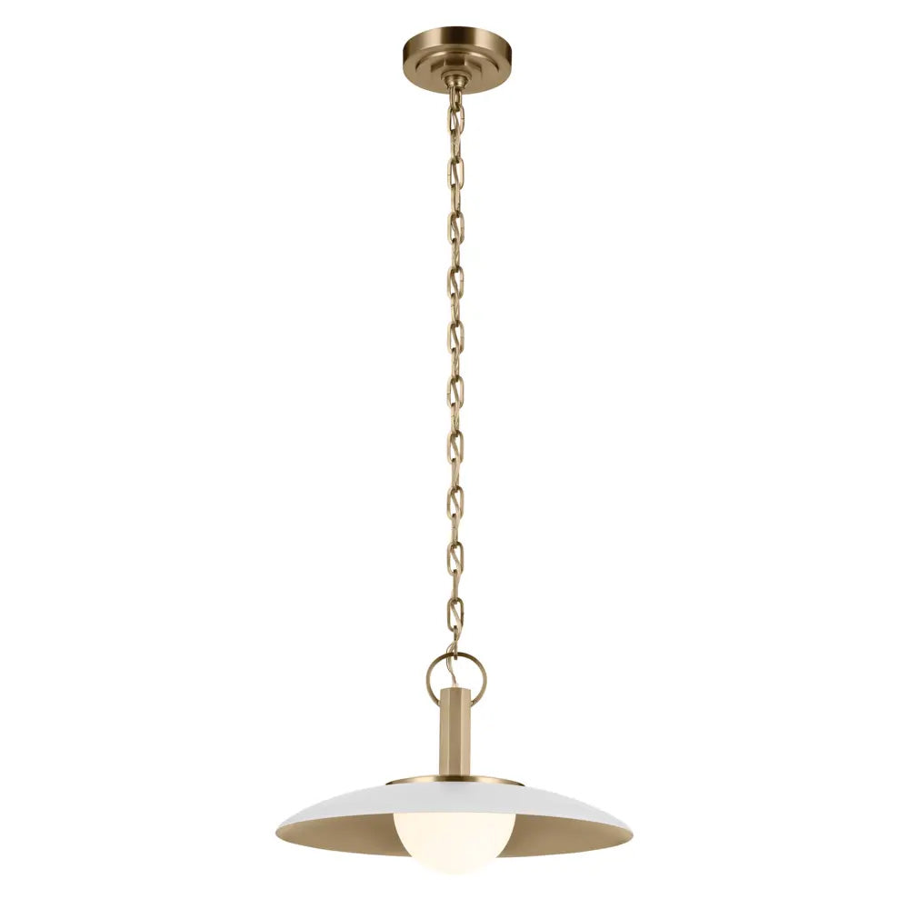 Suspension KURIO en blanc et bronze champagne — 52834WH — Luminaire Expert