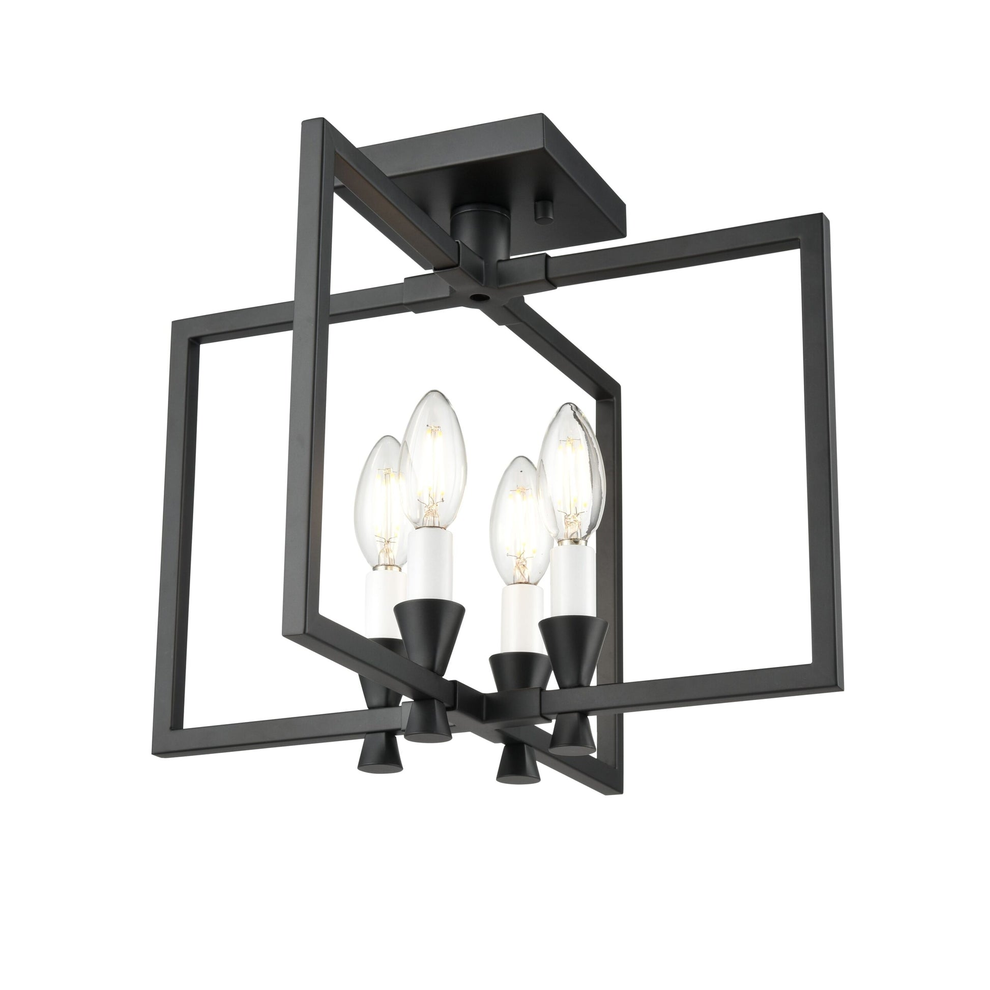 Plafonnier CARISBROOKE en ébène — DVP37111EB — Luminaire Expert