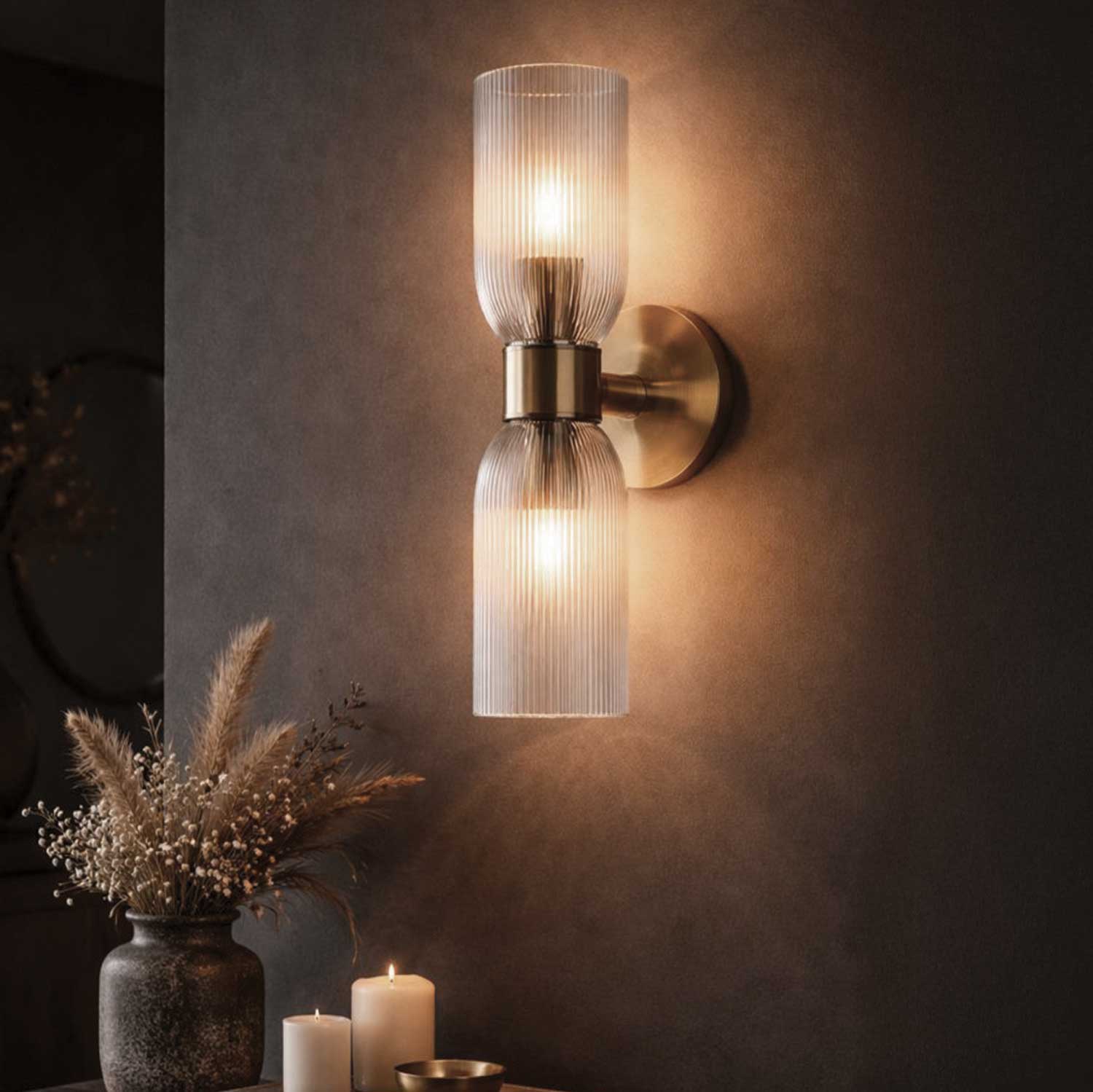 Applique murale OMARION en doré — IWF1252A02GD — Luminaire Expert