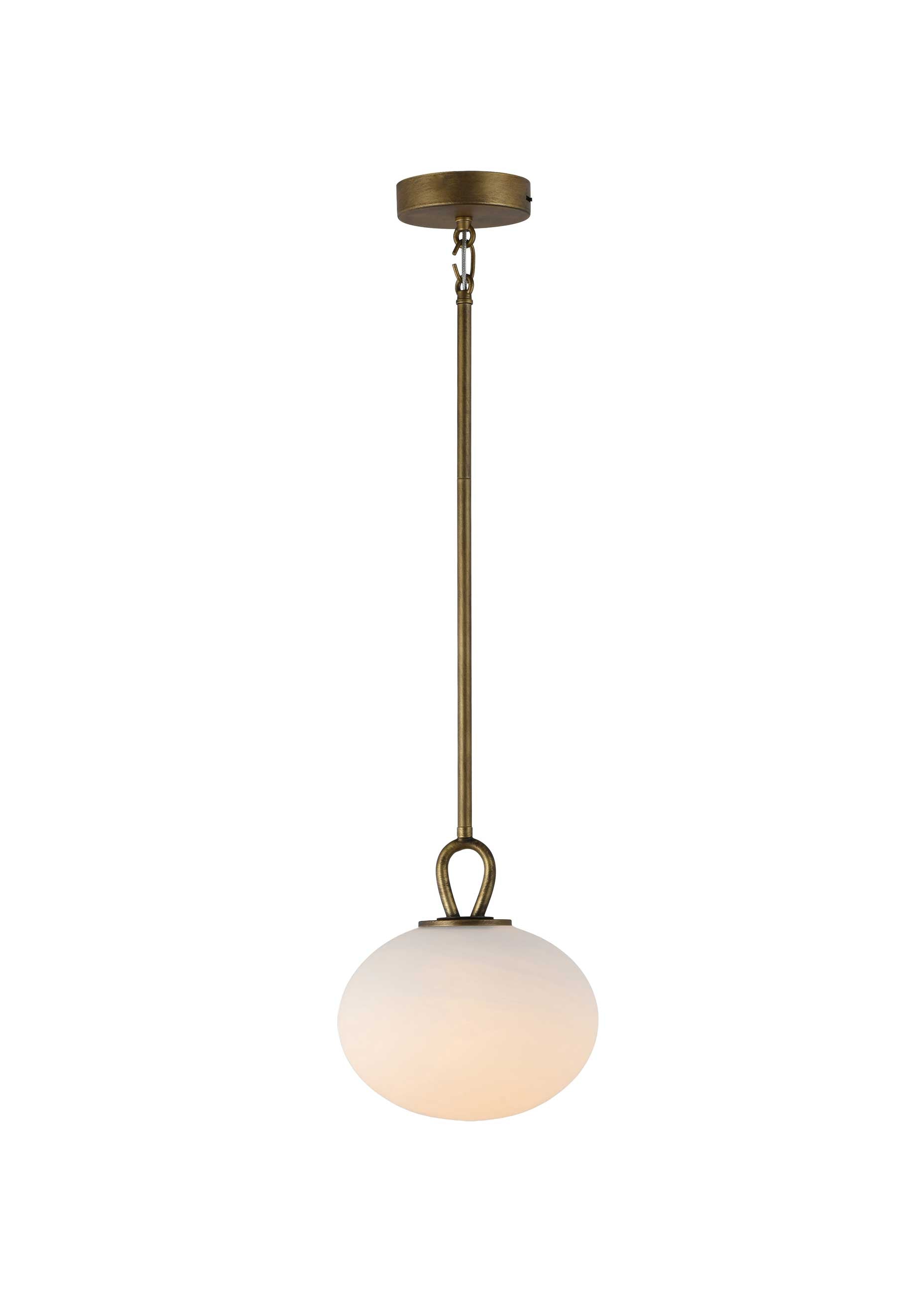 Suspension VELORA en laiton antique — AC12250LB — Luminaire Expert