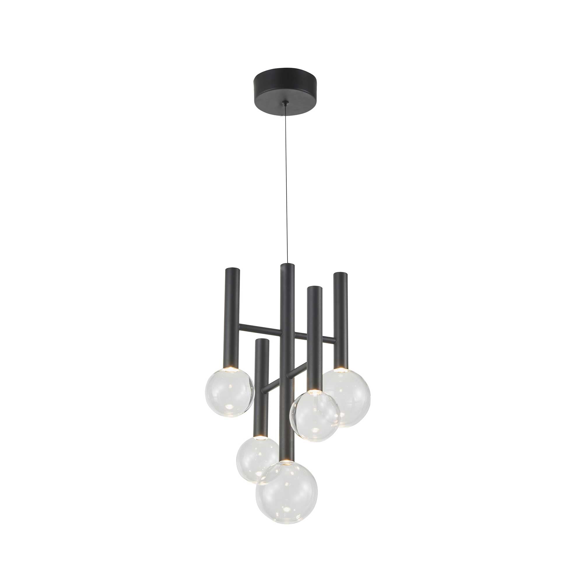 Suspension TERRA en noir — AC6855BK — Luminaire Expert