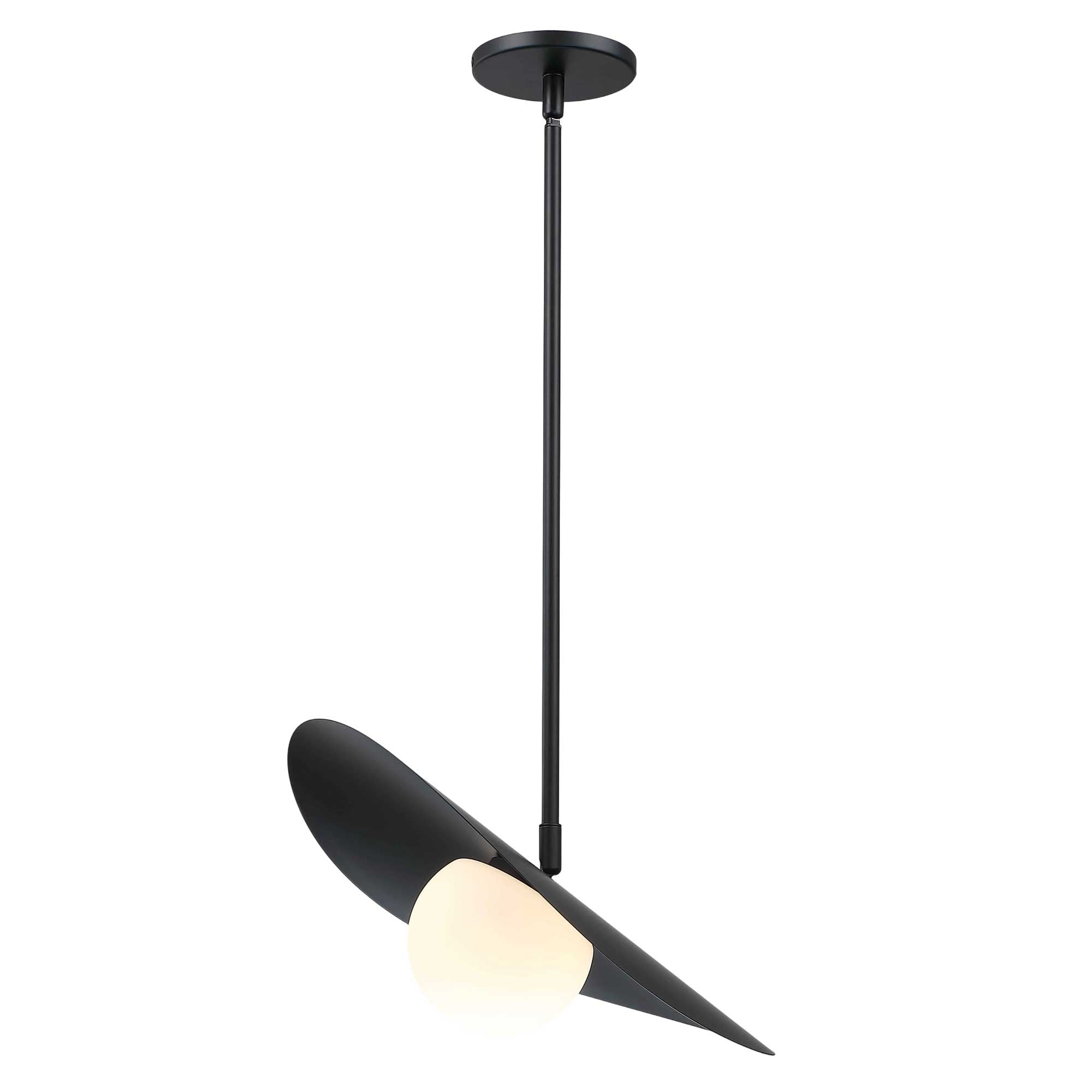Suspension PAVEN en noir mat — PVN-1612LEDP-MB — Luminaire Expert