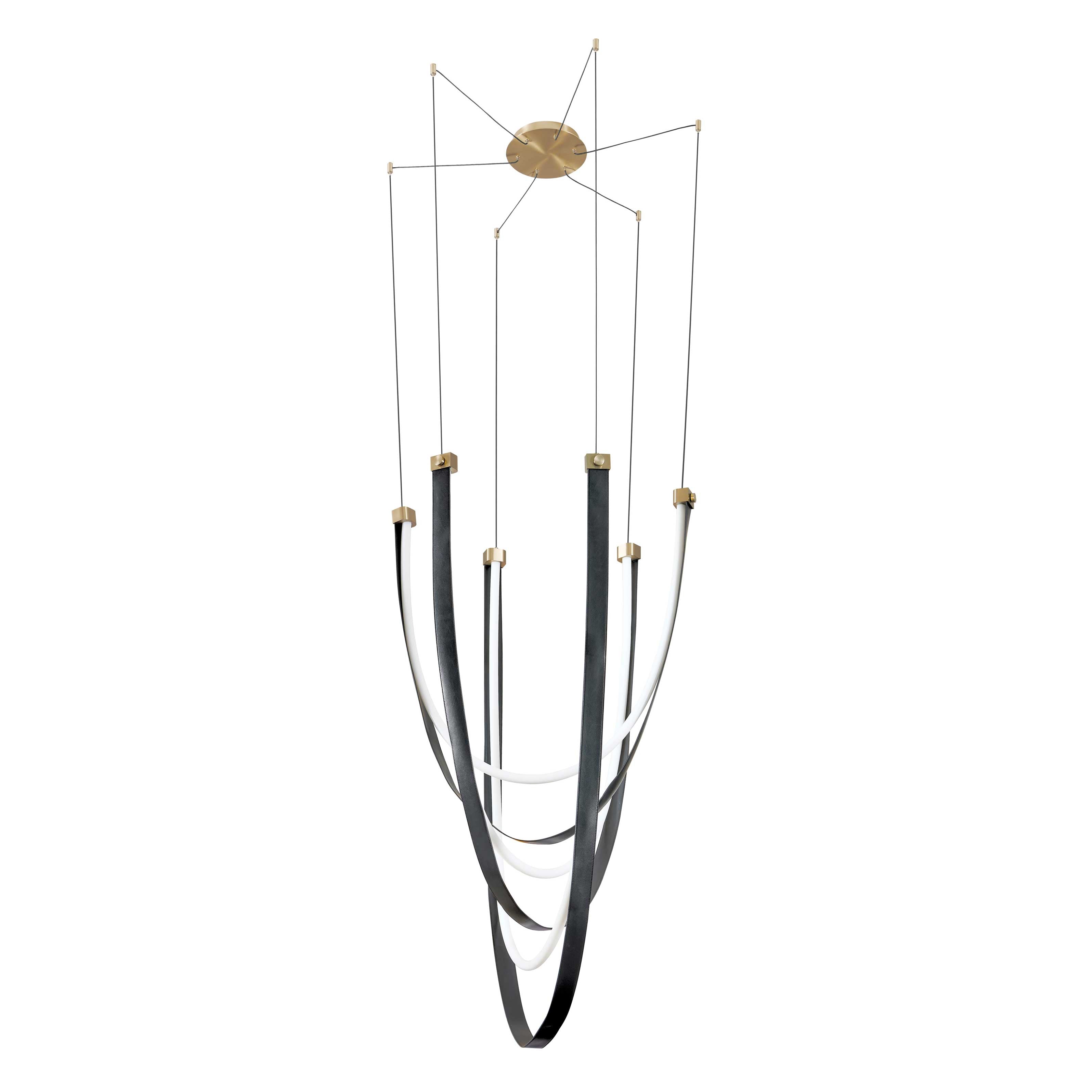 Suspension AYERS en champagne bronze — 207275A — Luminaire Expert