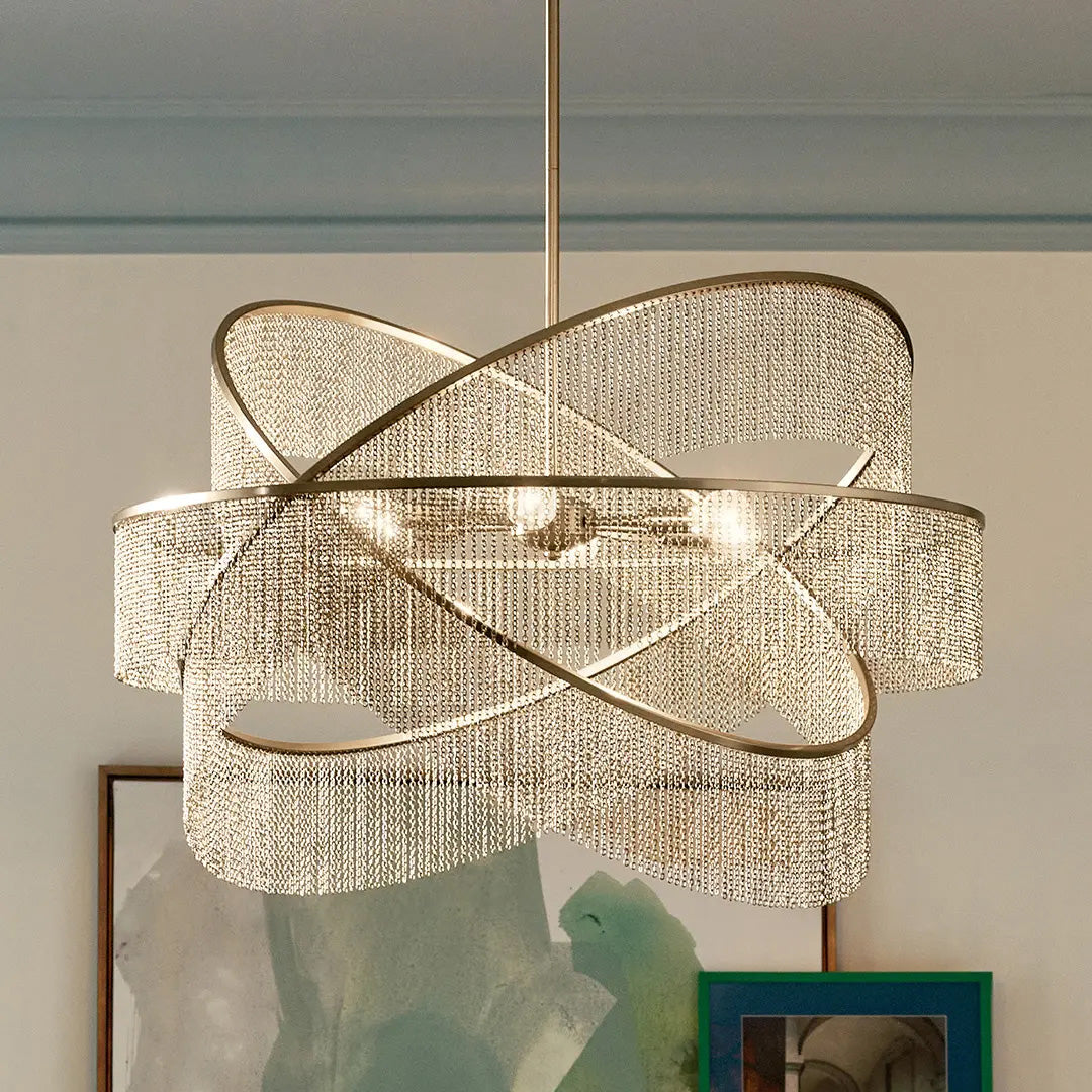 Suspension KHAITE en bronze champagne — 52824CPZ — Luminaire Expert
