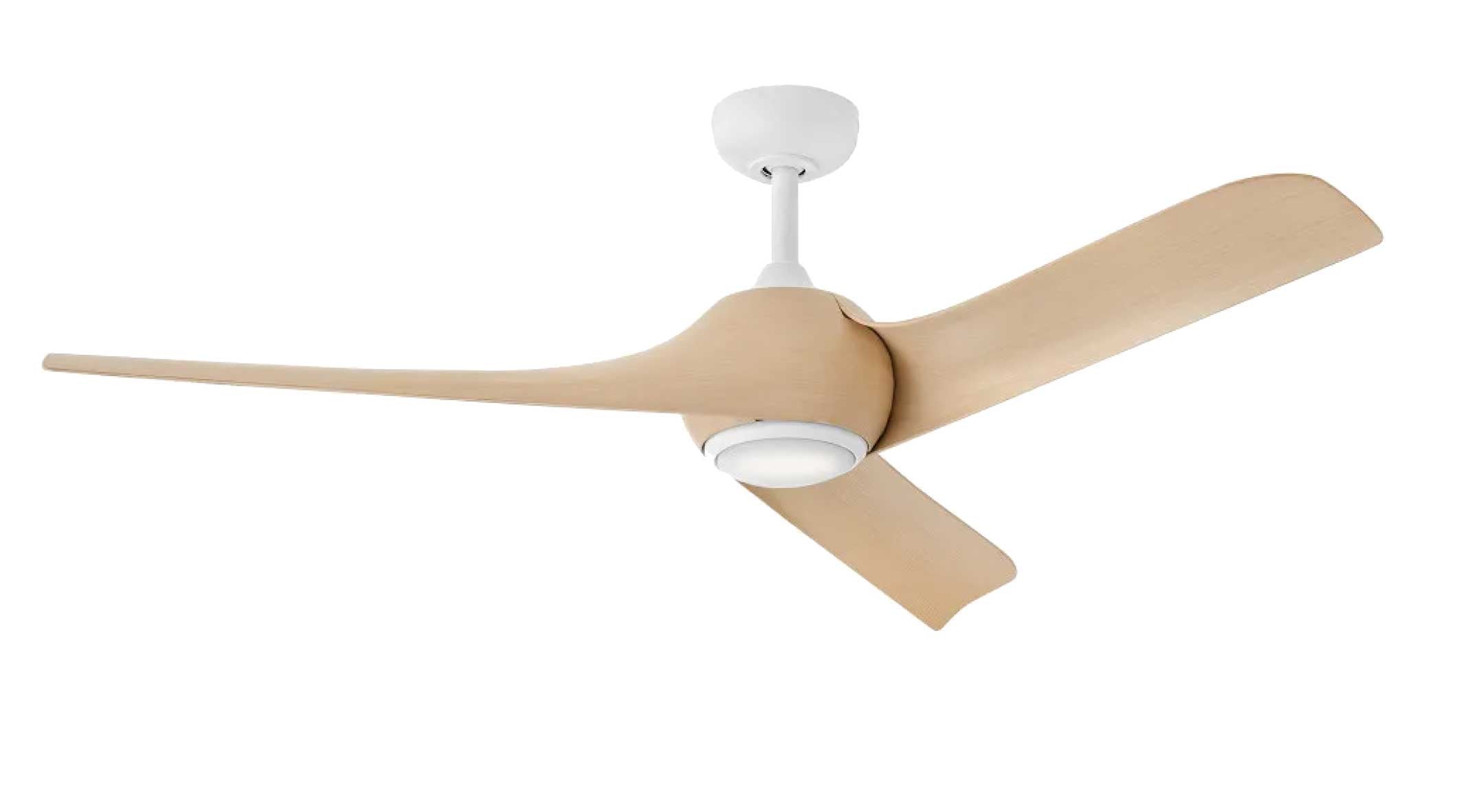 Ventilateur de plafond TIBURON en blanc mat — 907256FMN-LDD — Luminaire Expert