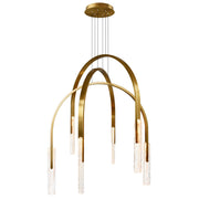 Suspension CURVA en laiton — 1725P38-6-624 — Luminaire Expert