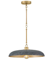 Suspension SADIE en laiton laqué et vert-de-gris antique — 48167LCB-AV — Luminaire Expert