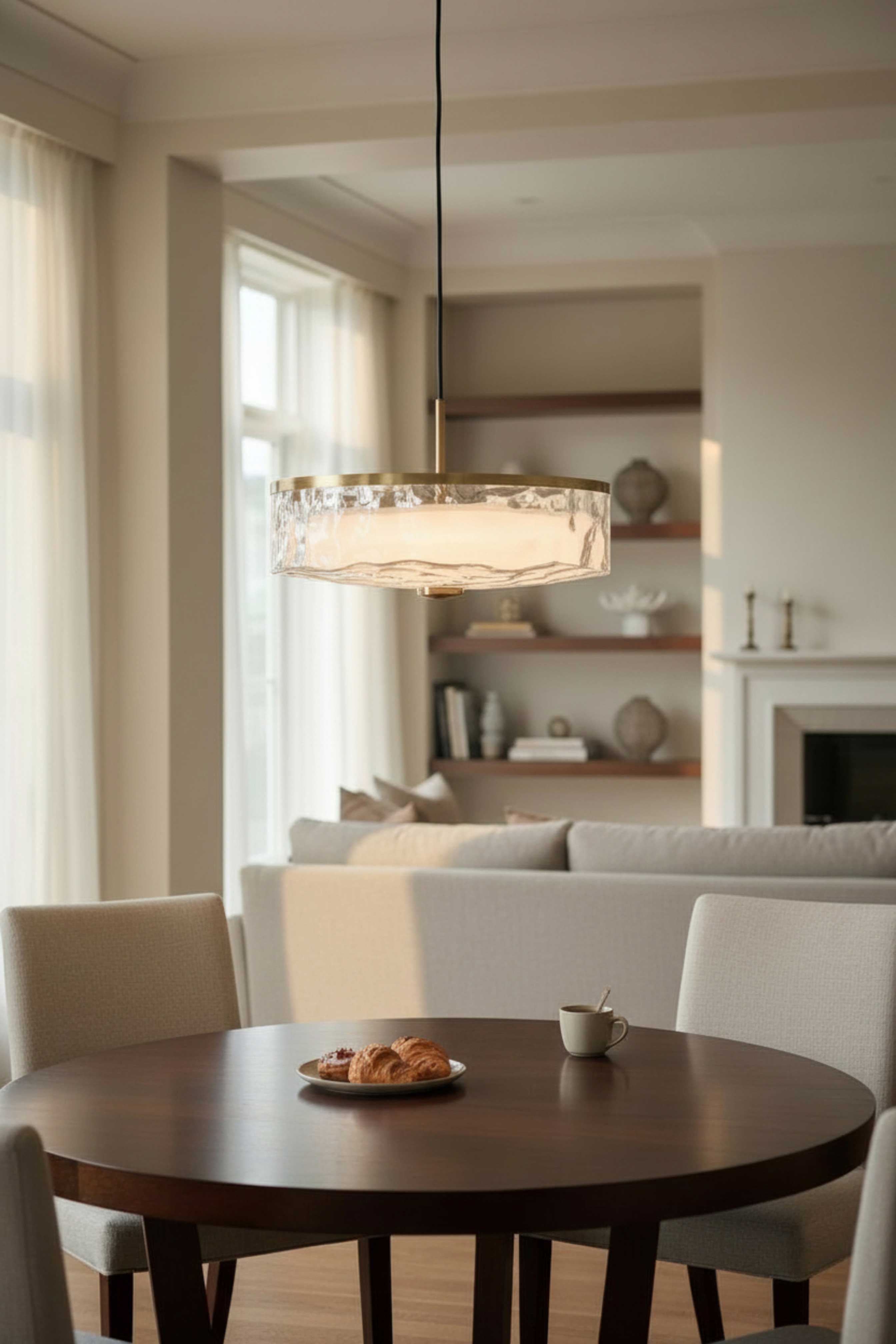 Suspension DULCE en laiton vieilli — DUL-1530LEDP-AGB — Luminaire Expert