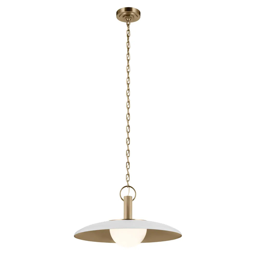 Suspension KURIO en blanc et bronze champagne — 52835WH — Luminaire Expert