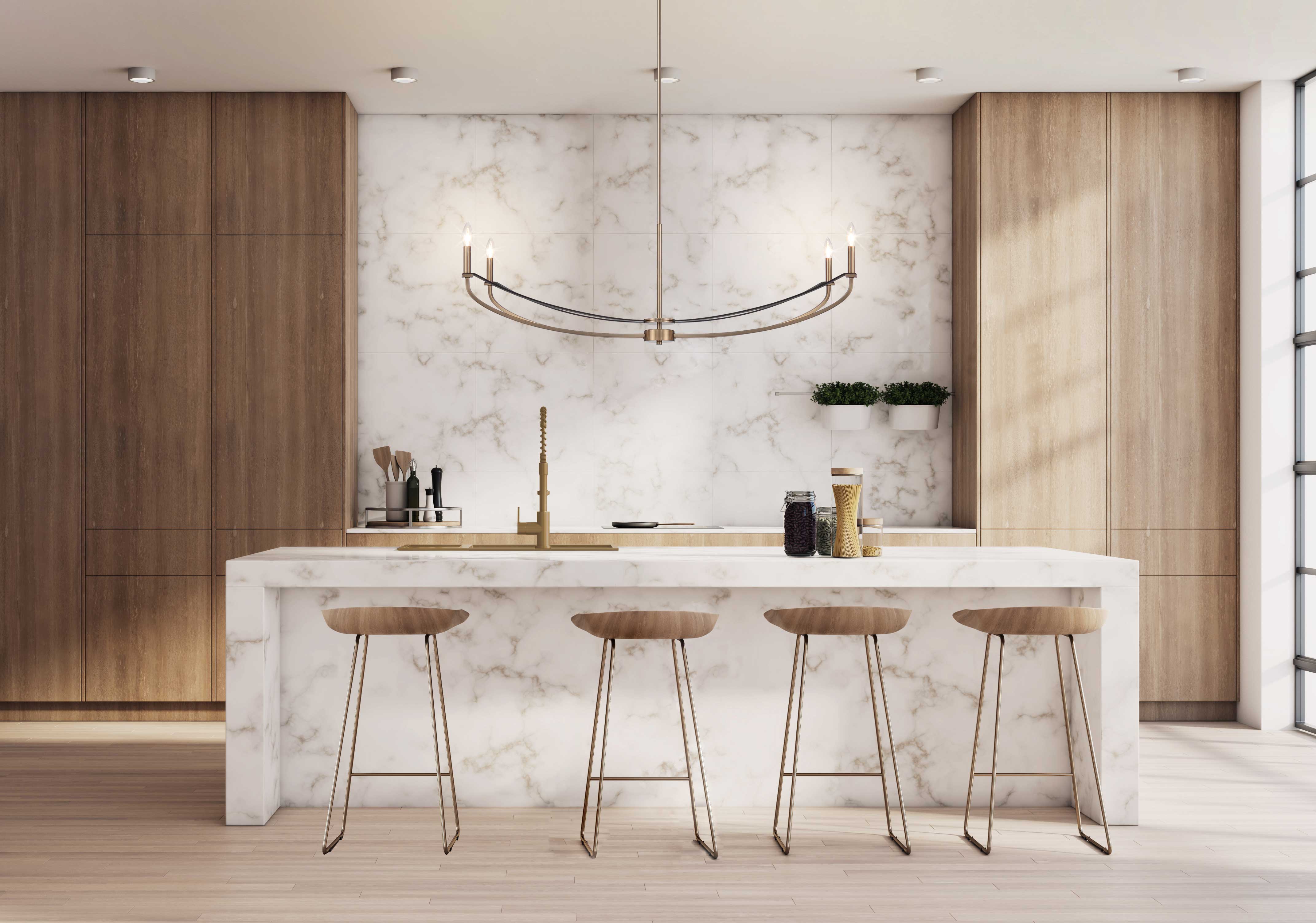 Suspension SUSSEX en champagne bronze — 207372A — Luminaire Expert