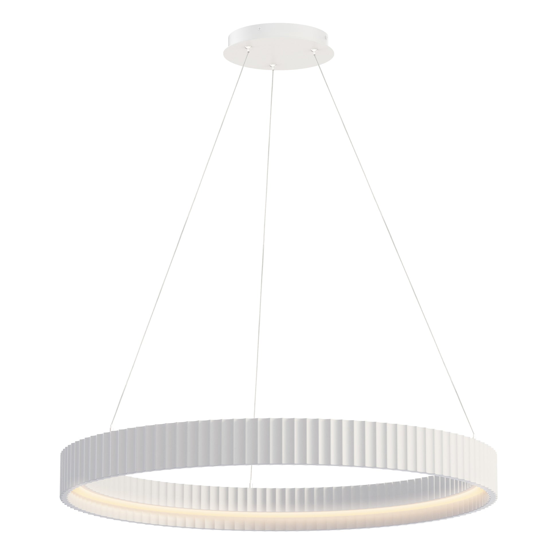 Suspension SOUFFLE en craie blanche — E25055-CHK — Luminaire Expert