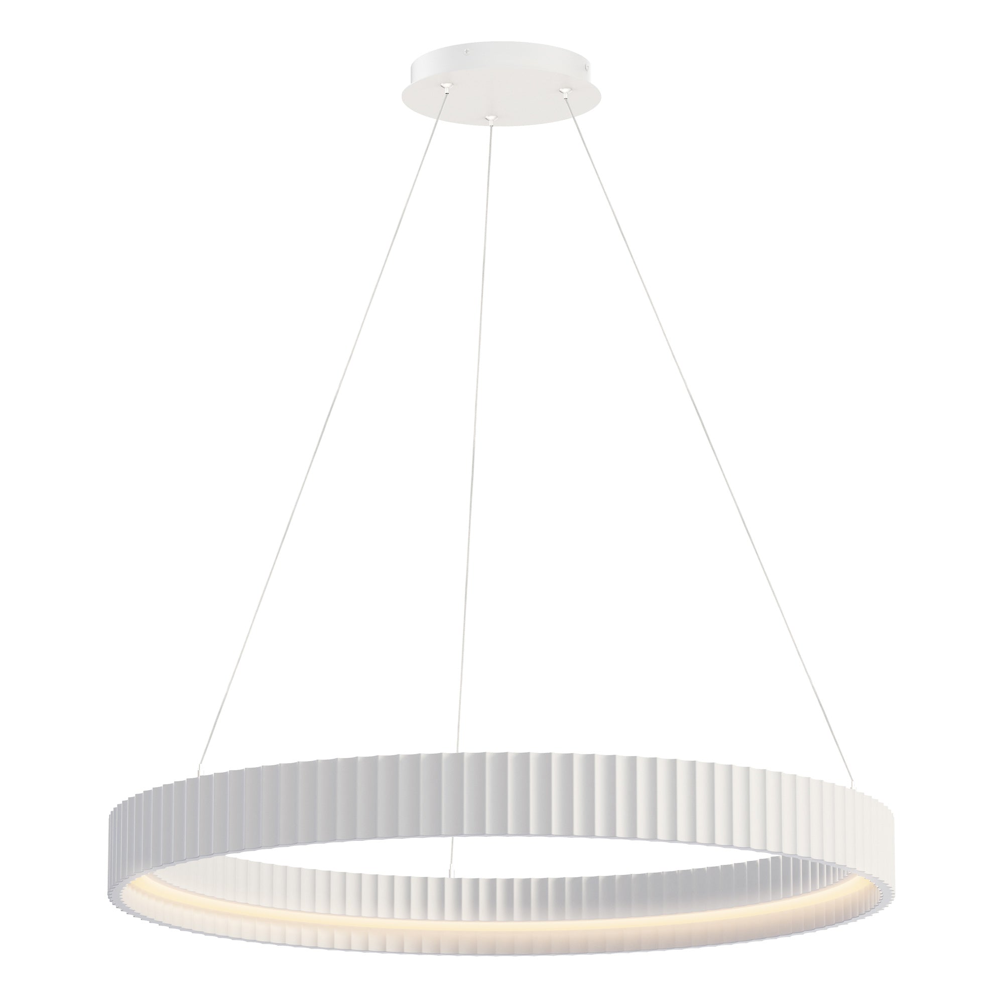 Suspension SOUFFLE en craie blanche — E25055-CHK — Luminaire Expert