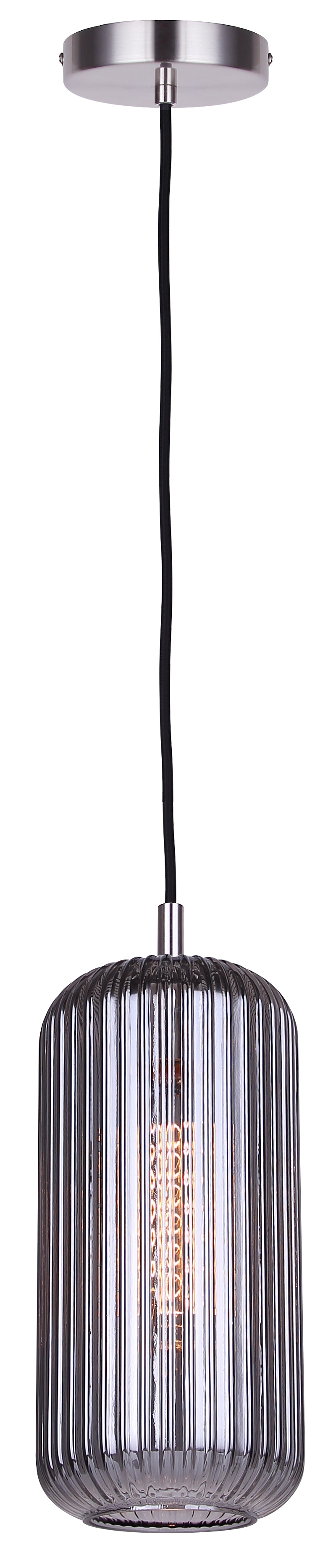 Suspension MALEK en nickel brossé — IPL1250A01BN-SR — Luminaire Expert