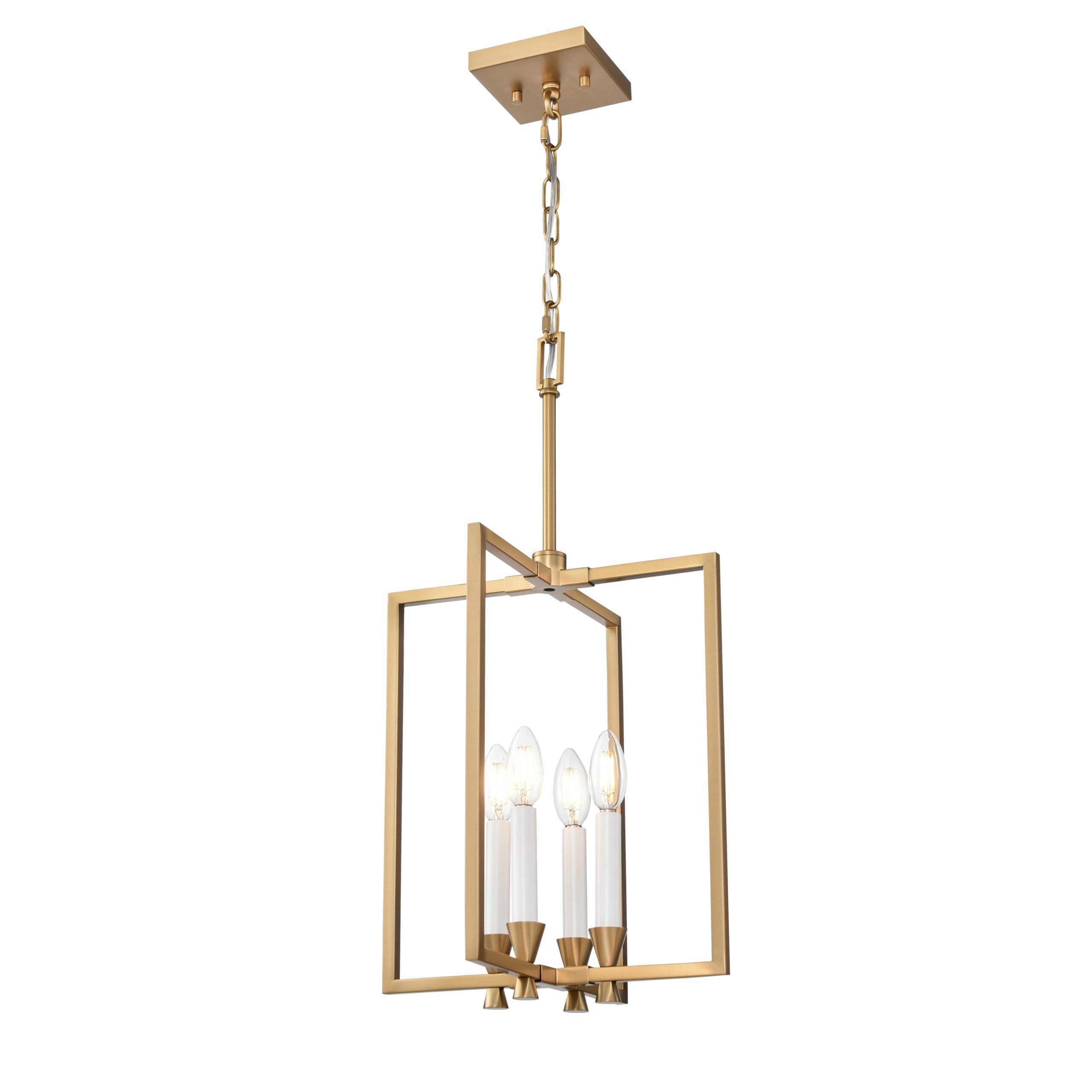 Suspension CARISBROOKE en laiton — DVP37148BR — Luminaire Expert