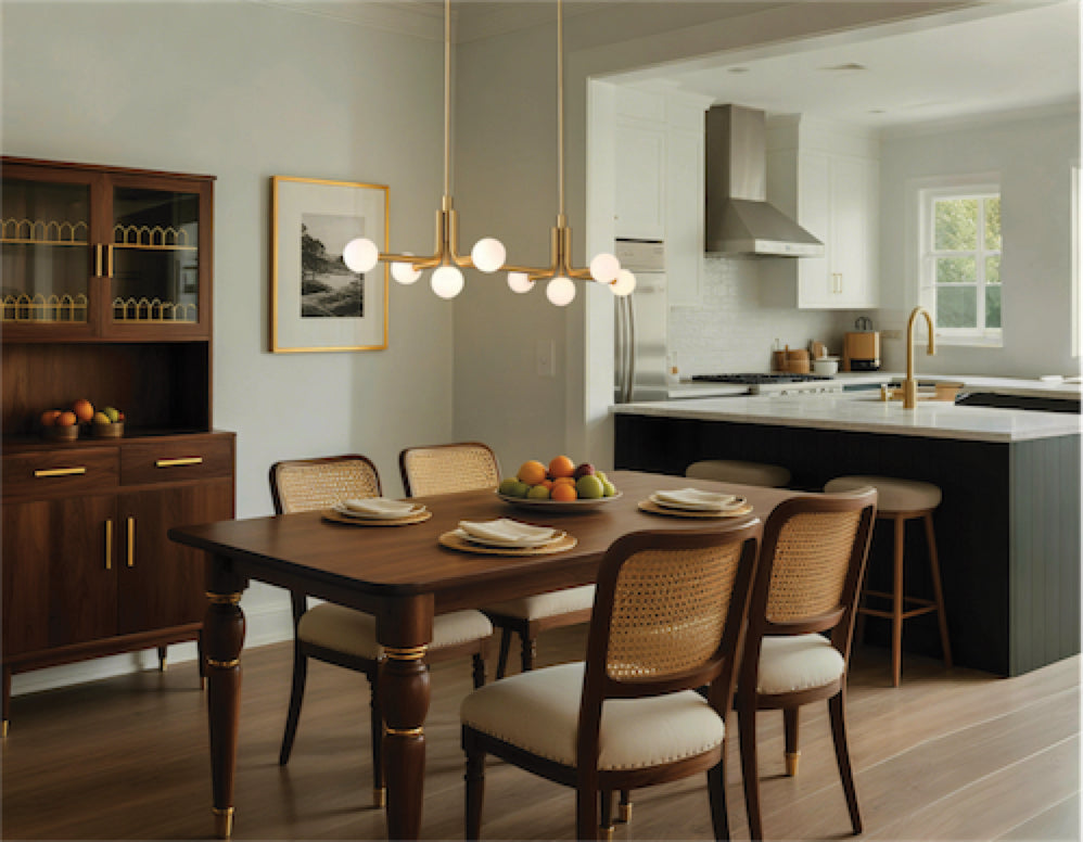 Suspension STOCKHOLM en or champagne — 207355A — Luminaire Expert