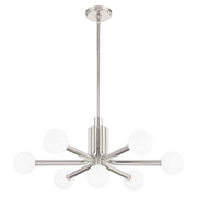 Suspension STOCKHOLM en nickel poli — 207348A — Luminaire Expert