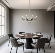 Suspension SUSSEX en nickel poli — 207887A — Luminaire Expert