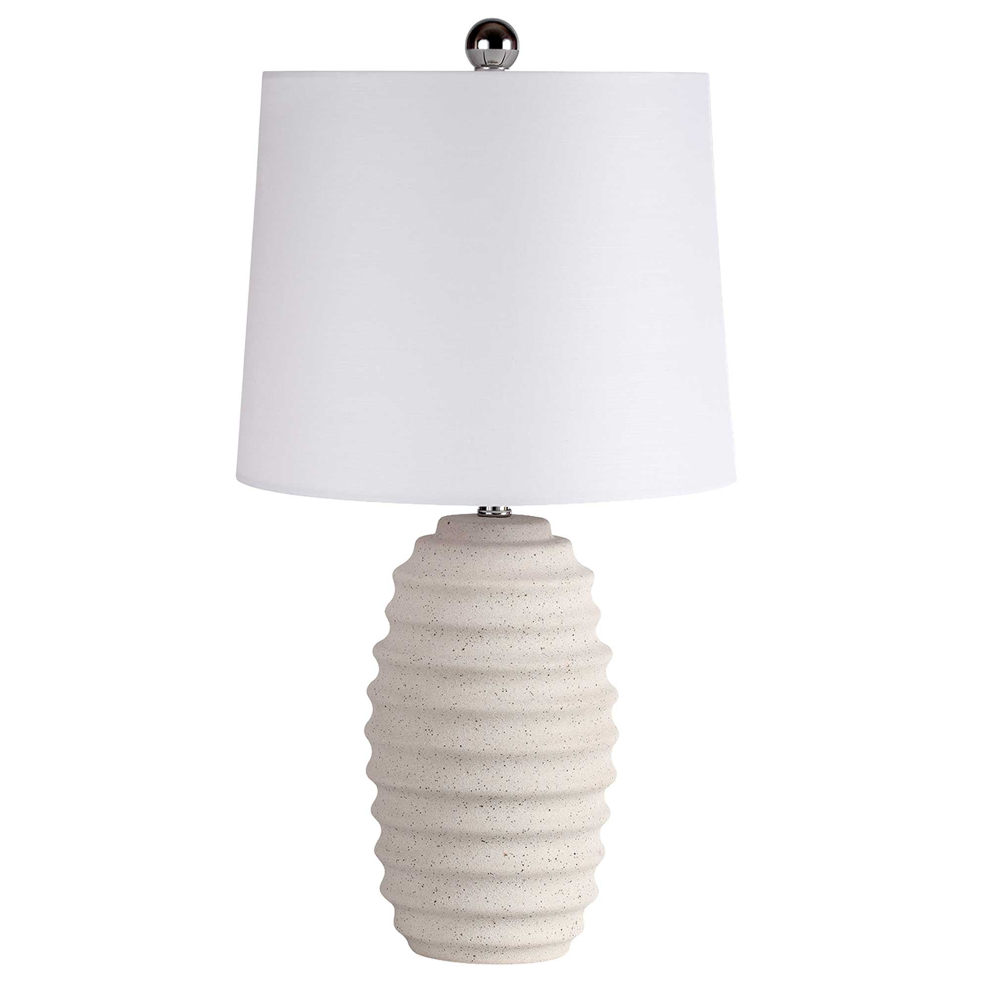 Lampe de table TAMAR en blanc — TMR-213T-MW — Luminaire Expert