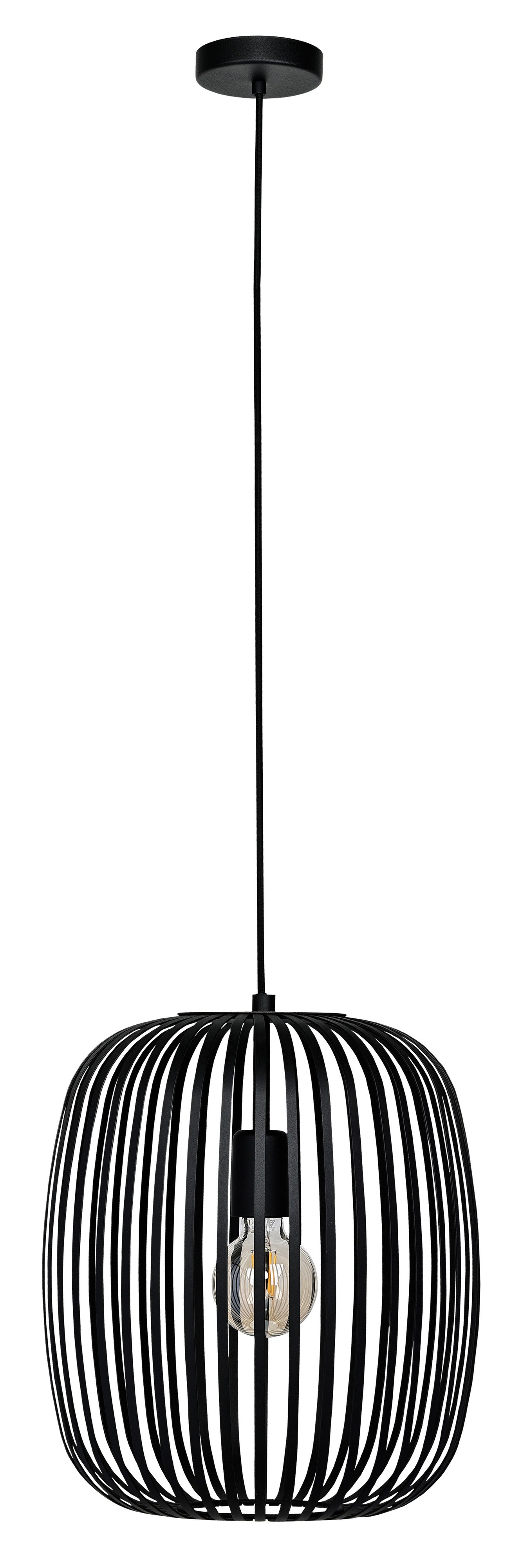 Suspension ROMAZZINA en noir — Eglo