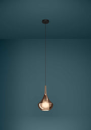 Suspension ALMOSTER en noir cuivré texturé — 390438A — Luminaire Expert