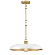 Suspension SADIE en laiton laqué et blanc craie — 48167LCB-CI — Luminaire Expert