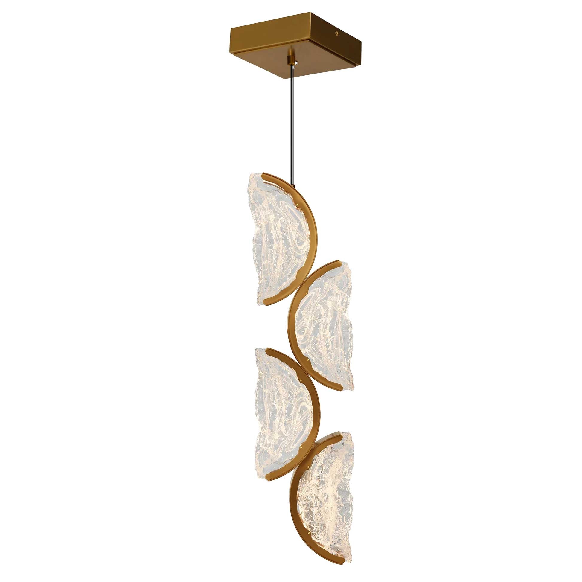 Suspension MOON en laiton — 1715P8-4-624 — Luminaire Expert