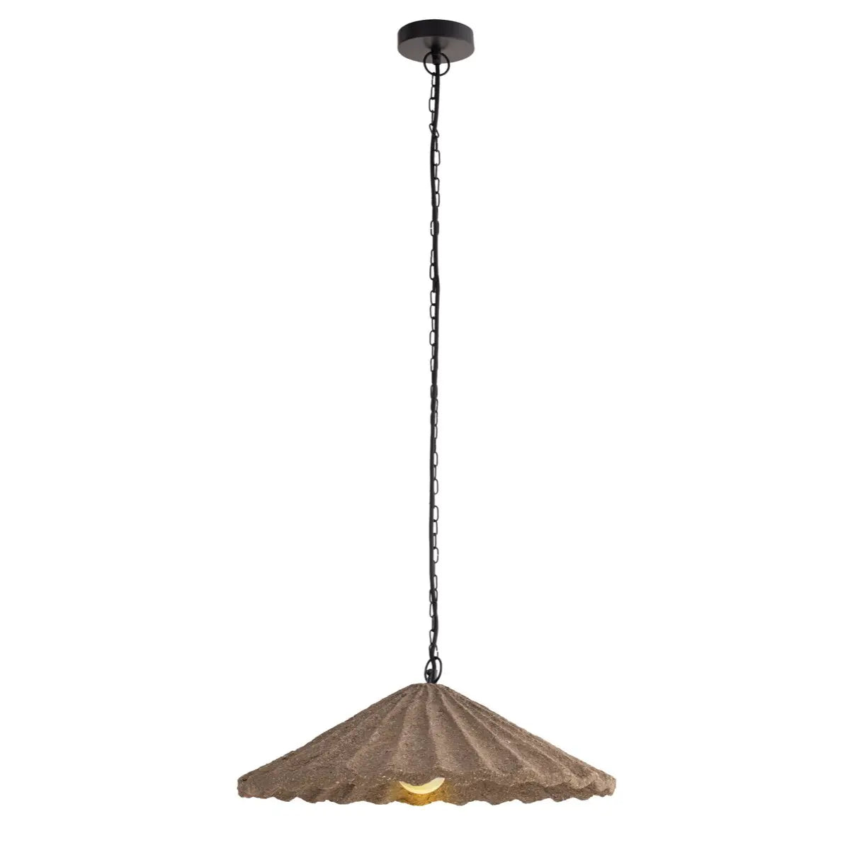 Suspension ROME en noir - abat-jour en ciment — IPL2245B01NC — Luminaire Expert
