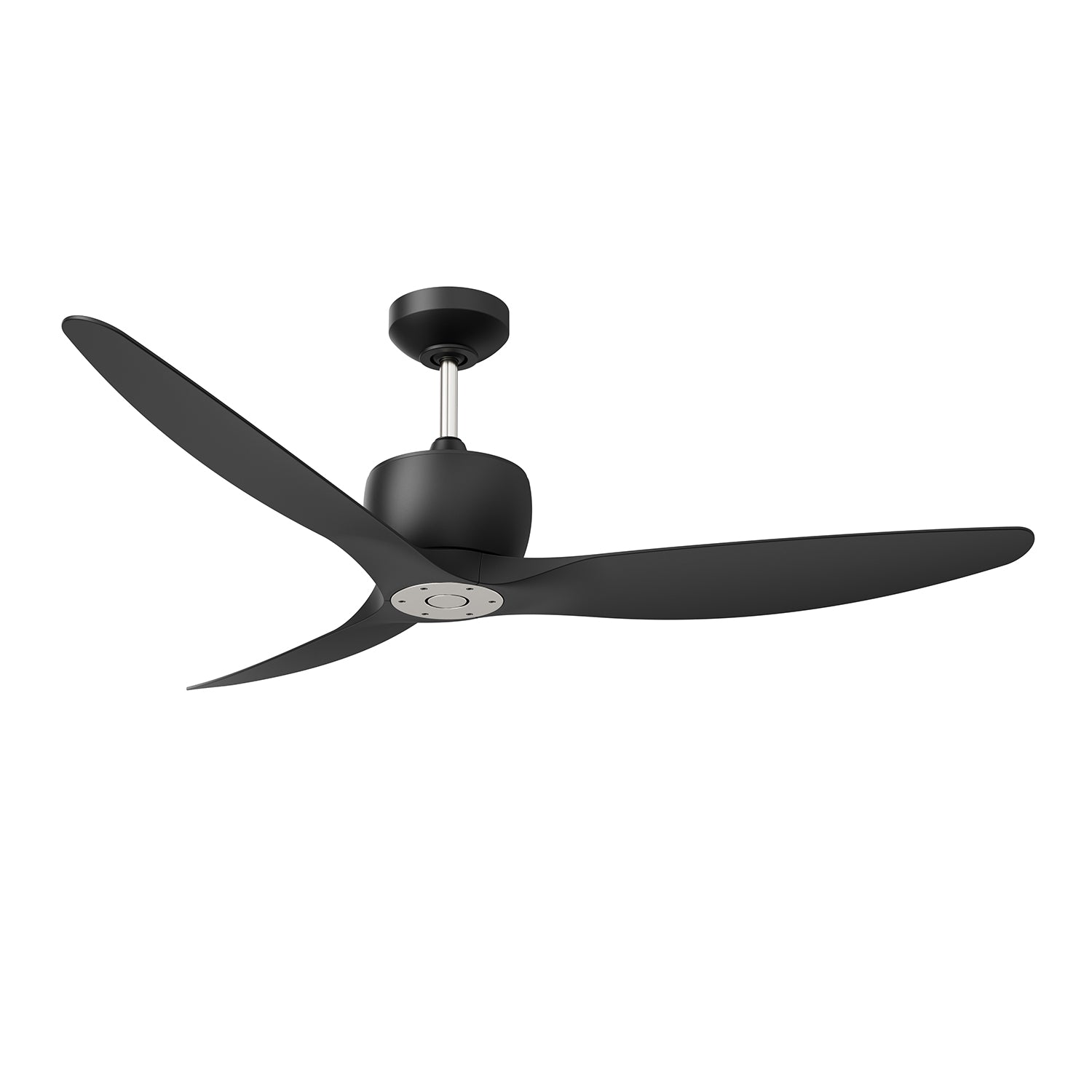 Ventilateur ELEMONT en noir mat et nickel satiné — Kendal