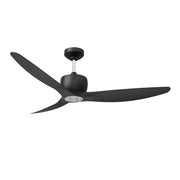 Ventilateur ELEMONT en noir mat et nickel satiné — Kendal