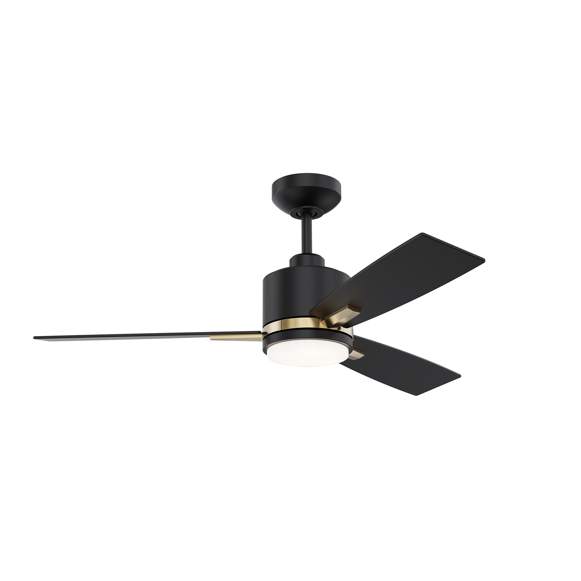 Ventilateur NUVEL en noir mat et laiton — Kendal