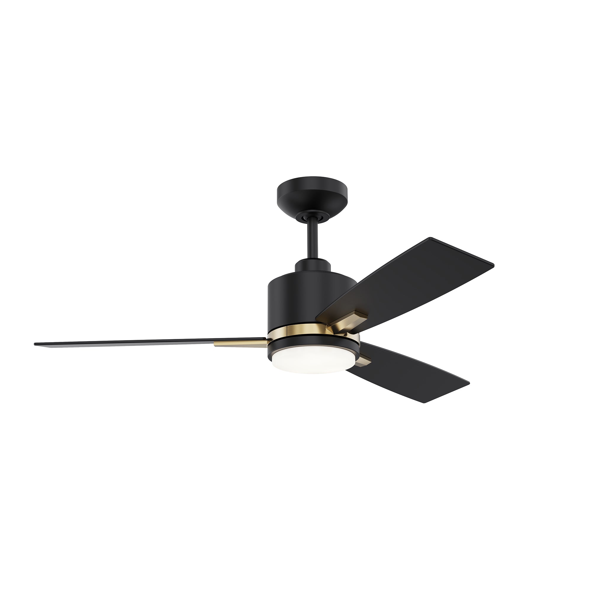 Ventilateur NUVEL en noir mat et laiton — Kendal