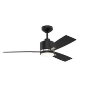 Ventilateur NUVEL en noir mat et nickel satiné — Kendal