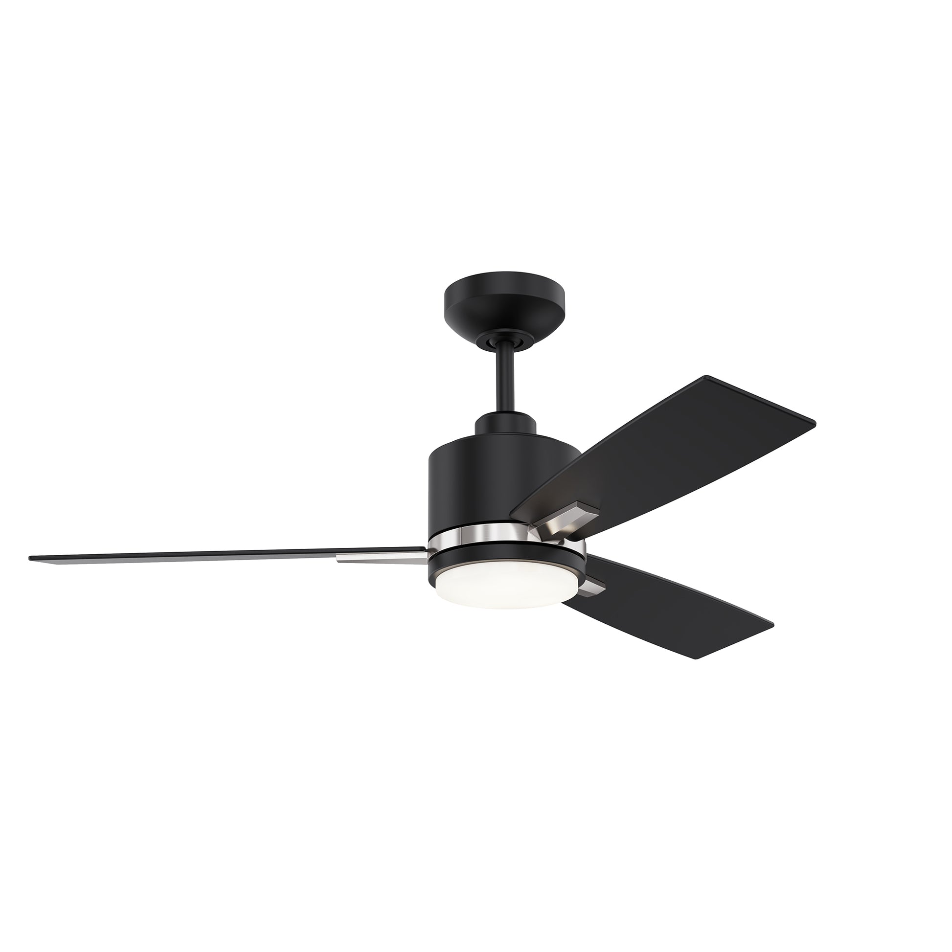 Ventilateur NUVEL en noir mat et nickel satiné — Kendal