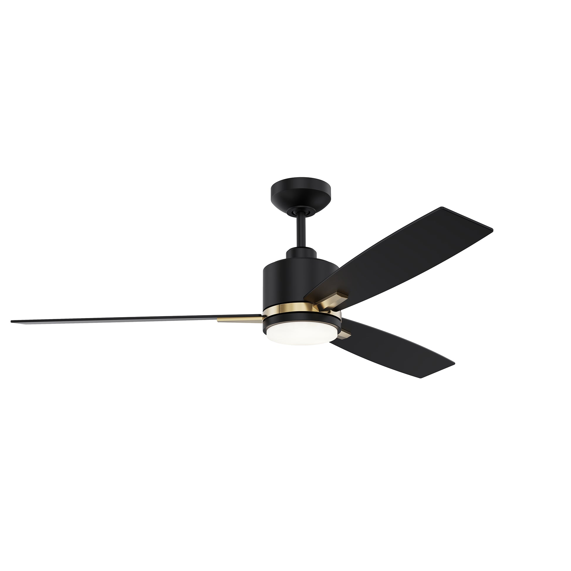 Ventilateur NUVEL en noir mat et laiton — Kendal