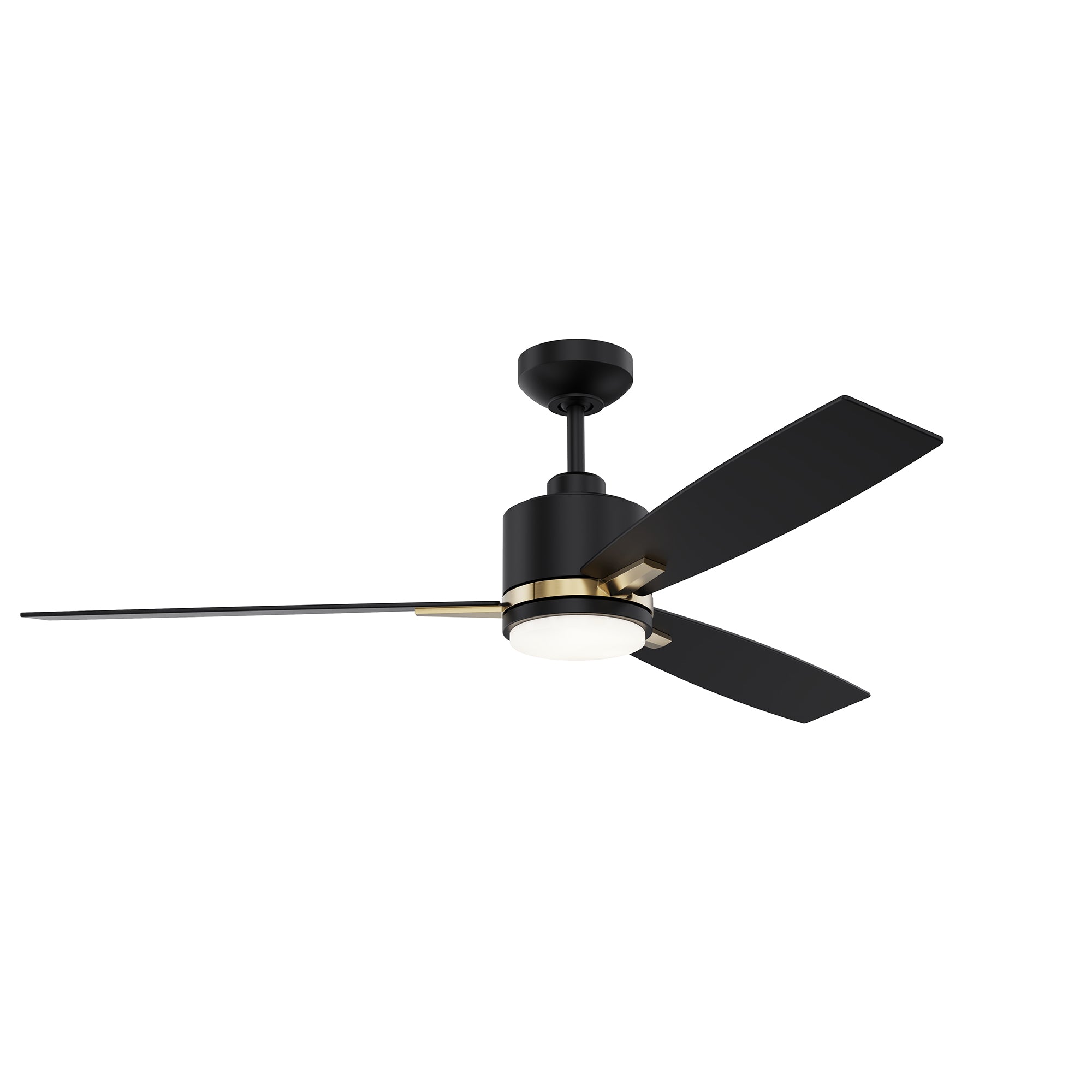 Ventilateur NUVEL en noir mat et laiton — Kendal