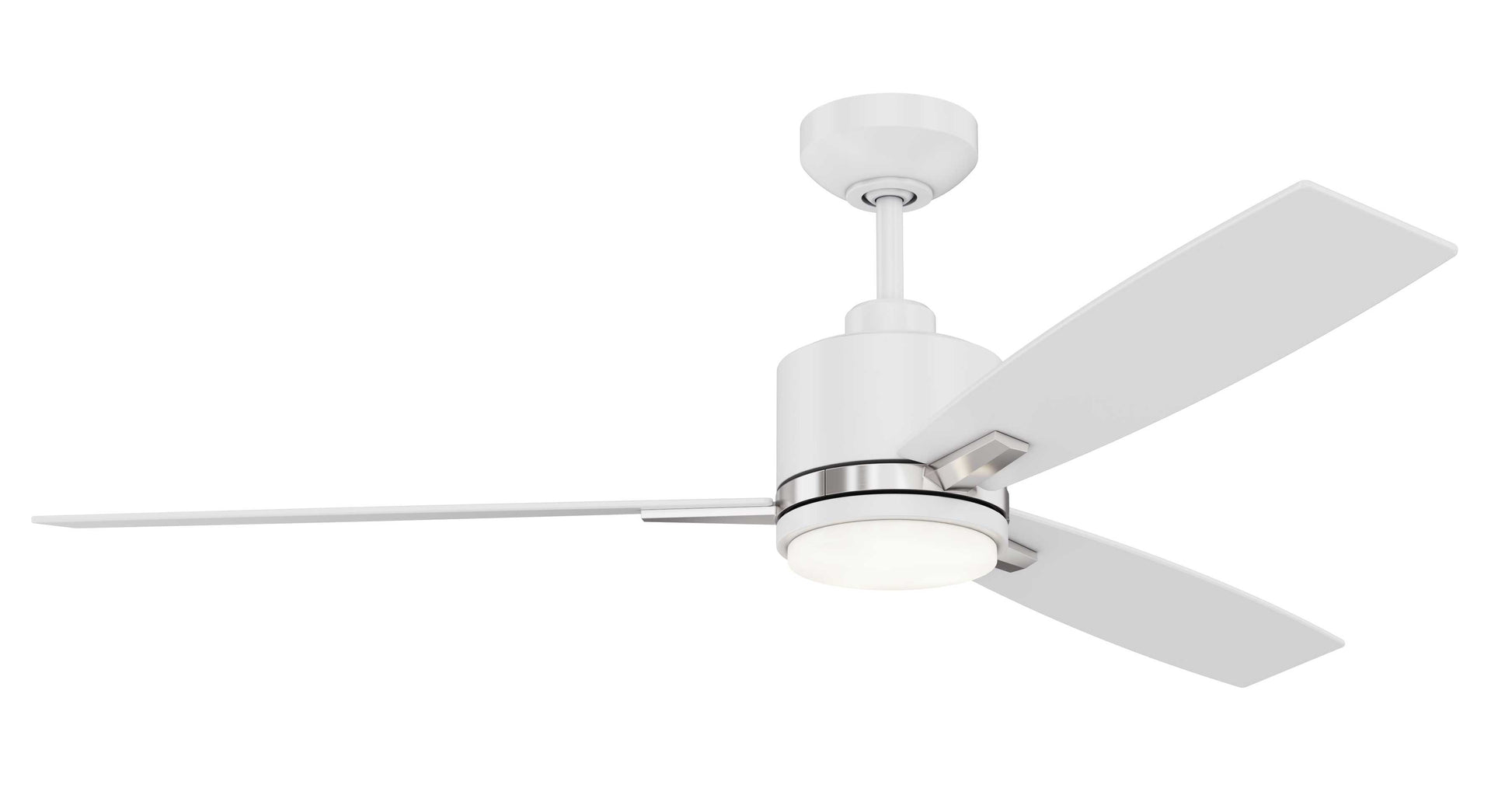 Ventilateur NUVEL en blanc mat et nickel satiné — Kendal