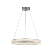 Suspension CHEVRON en nickel brossé Artcraft — vue supplémentaire