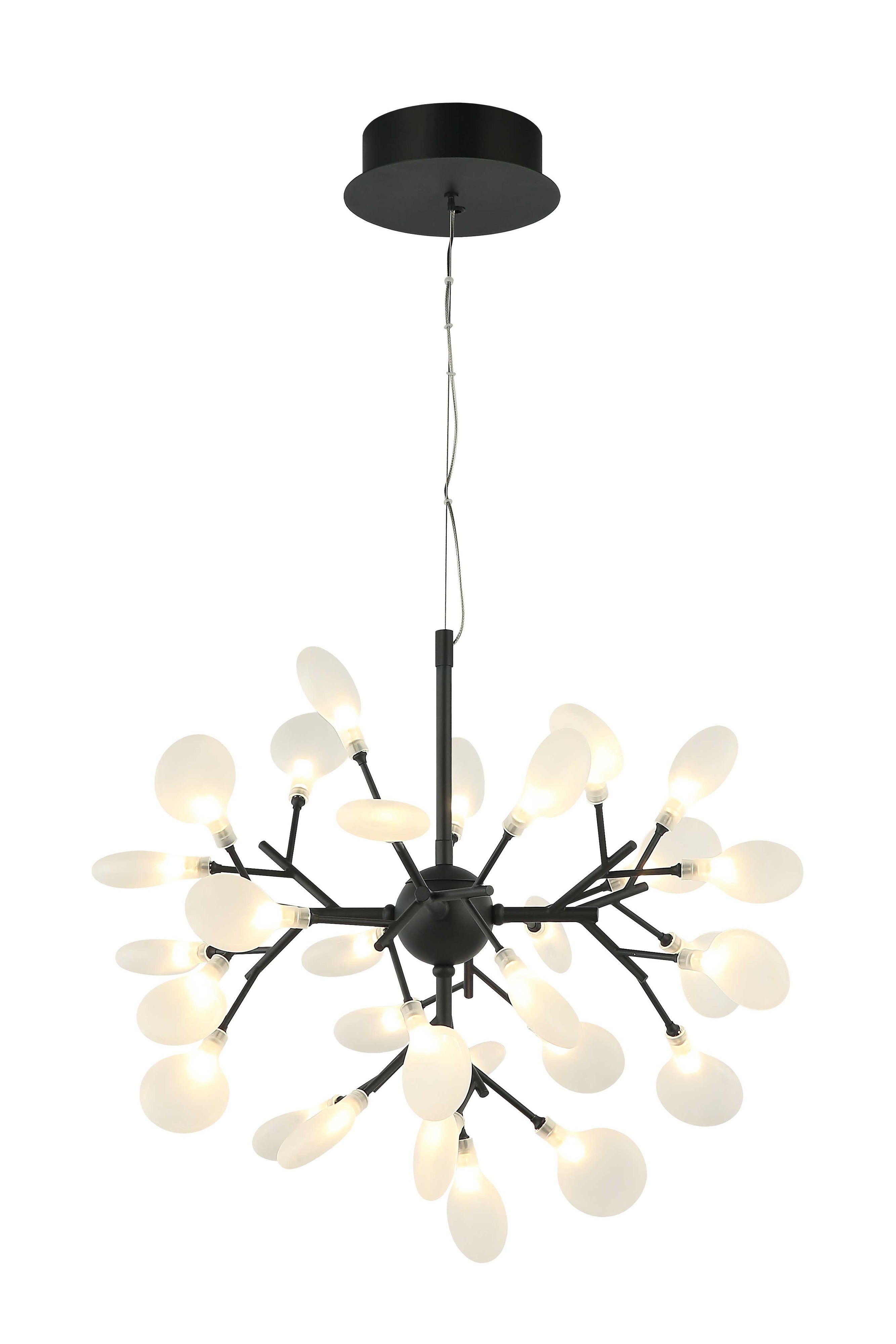Suspension HYDRANGEA BLOOM en noir mat — Matteo