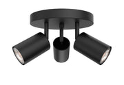 Projecteur triple en noir — CK398A-3-BK — Luminaire Expert