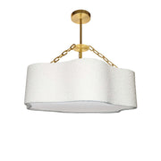 Suspension DALIA en laiton vieilli et blanc Dainolite — vue supplémentaire