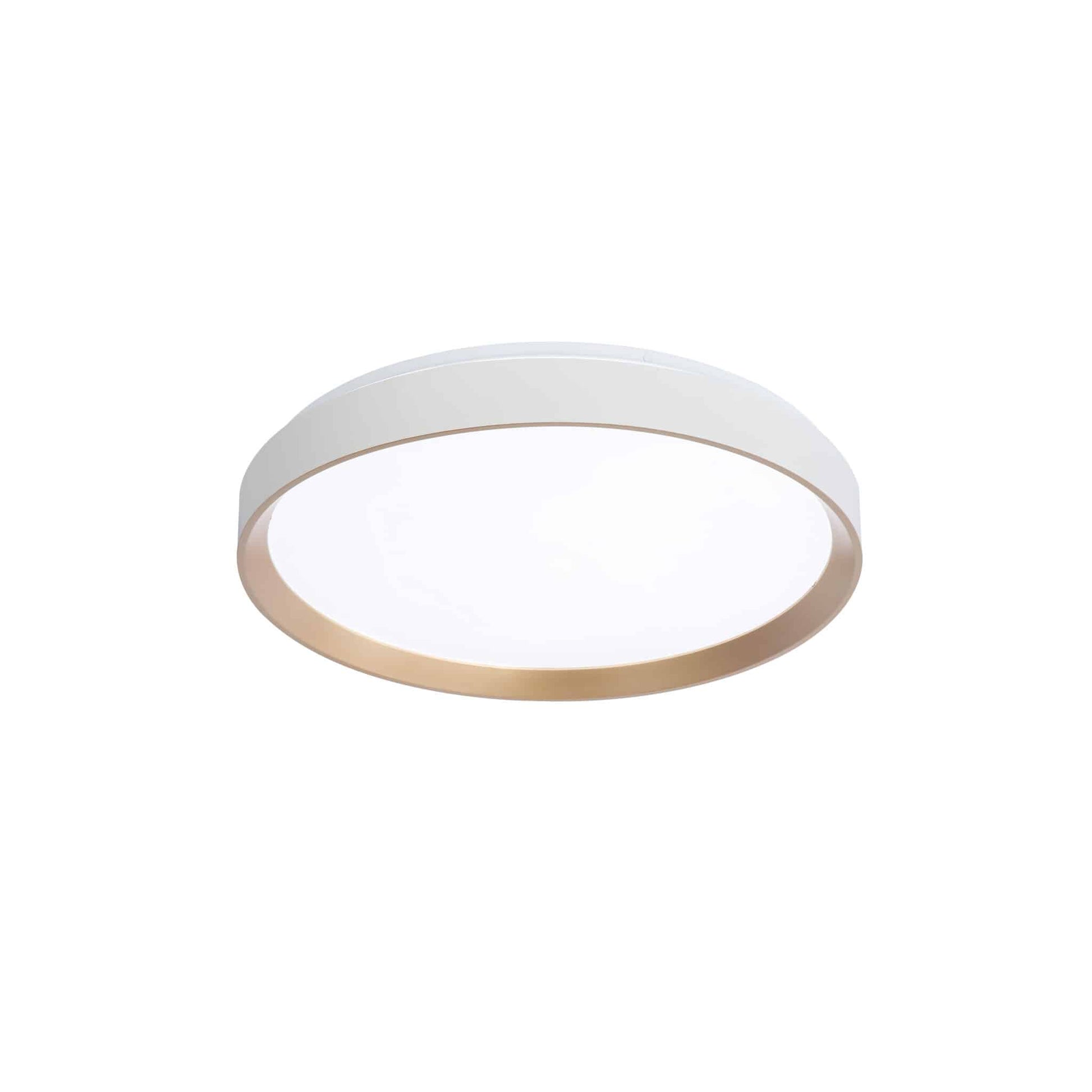 Plafonnier HUDSON en or et blanc mat — Dvi