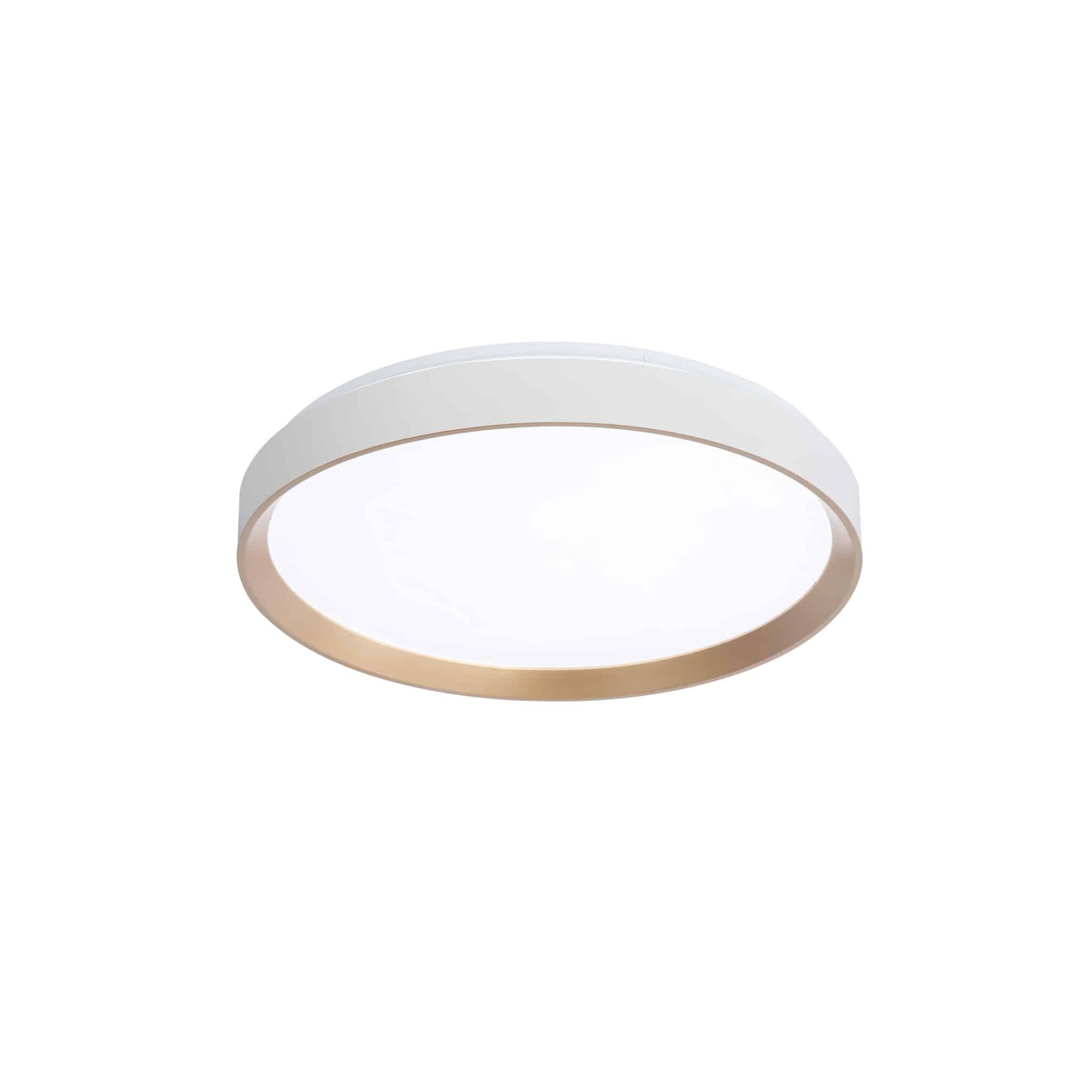 Plafonnier HUDSON en or et blanc mat — Dvi