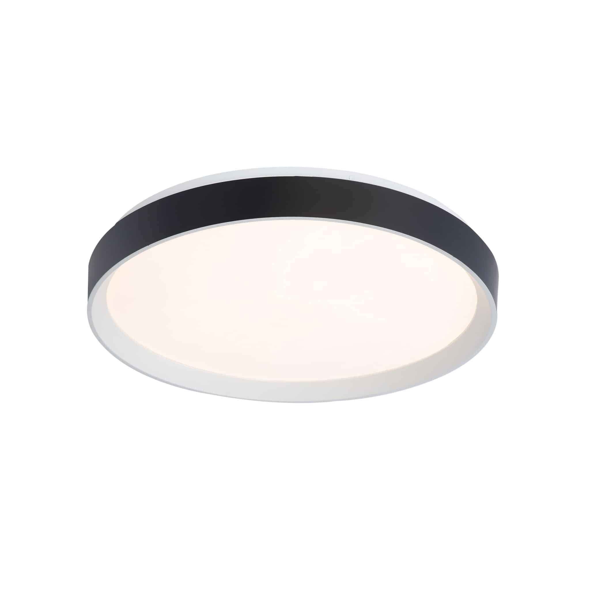 Plafonnier HUDSON en blanc mat et noir mat — Dvi