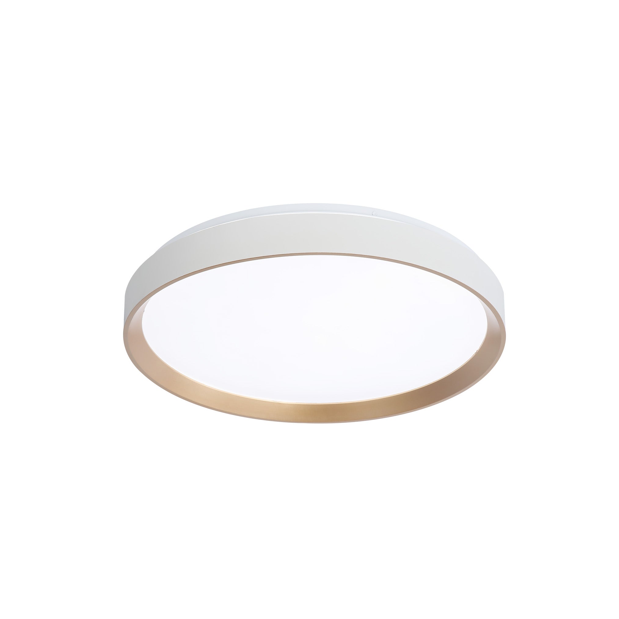 Plafonnier HUDSON en or et blanc mat — Dvi