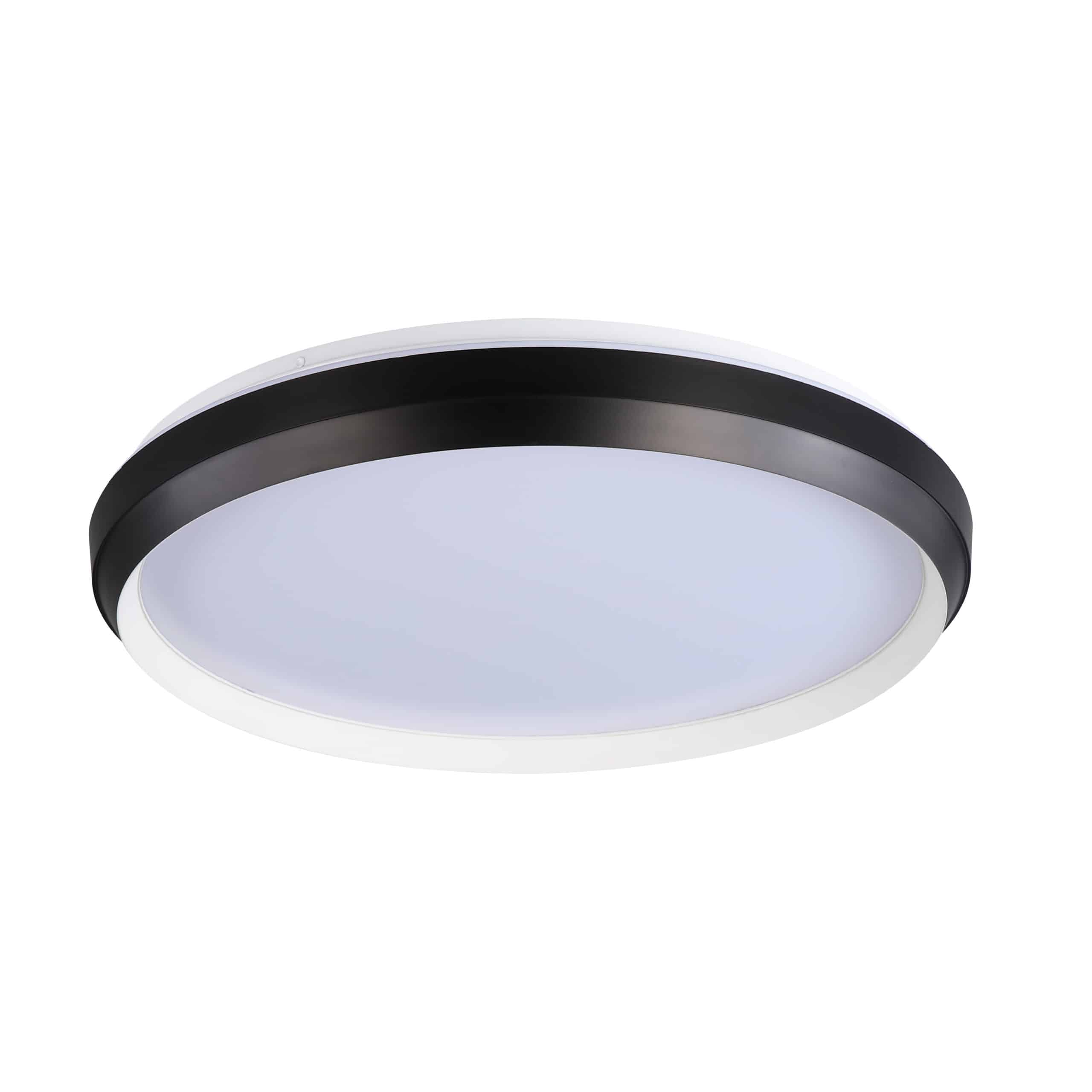 Plafonnier LABRADOR en blanc mat et noir mat — Dvi
