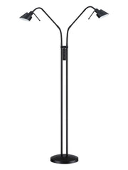 Lampe de plancher OSLO TWINS en noir — Kendal