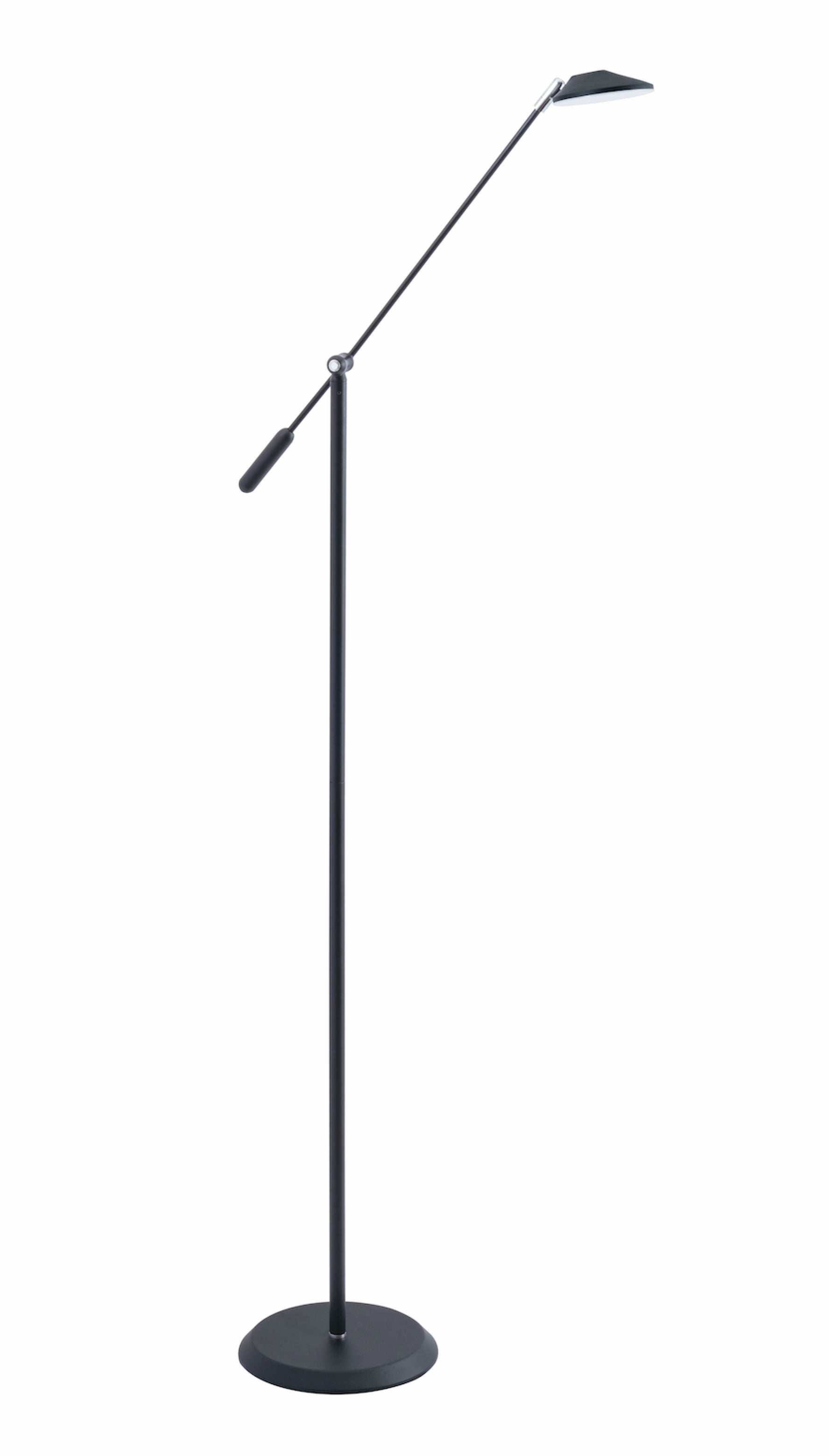 Lampe de plancher SIRINO en noir et chrome — Kendal