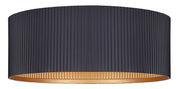 Plafonnier REXTON en noir mat et or peint — Canarm