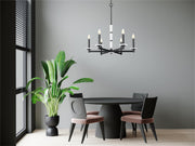 Suspension KADEN en noir mat et albâtre — Z-Lite